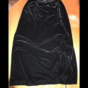 Black Velvet maxi skirt